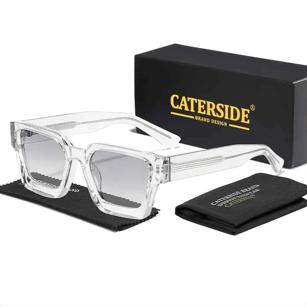 Lunettes de Soleil Carrées UV400 | Monture Épaisse Premium | Caterside Eyewear
