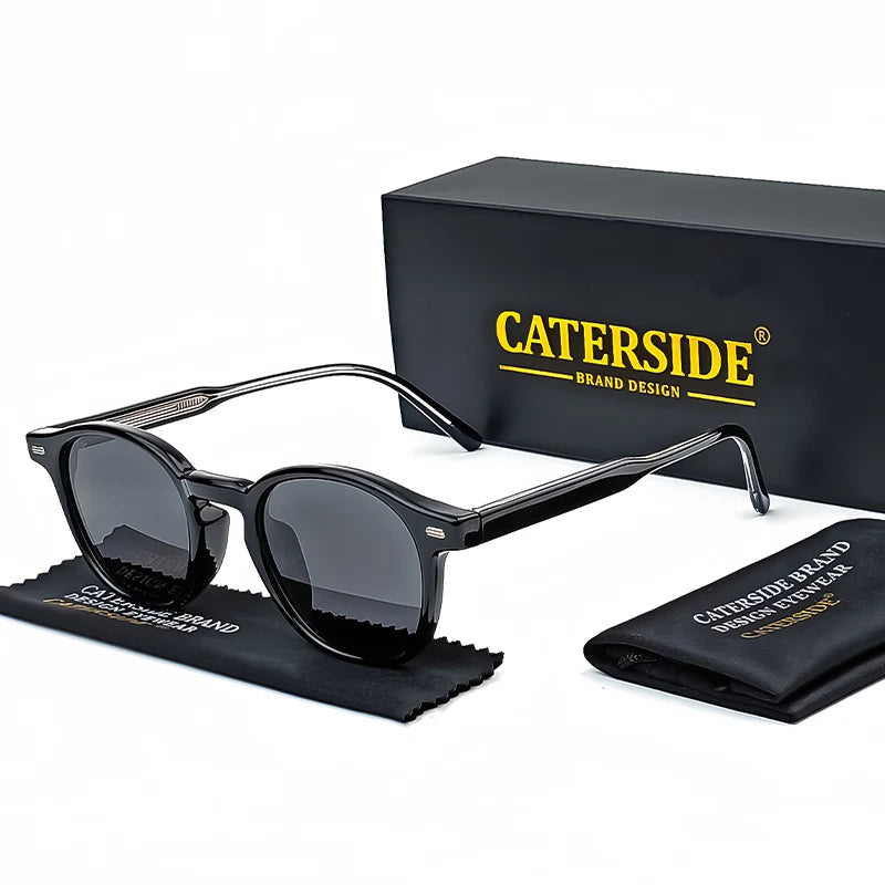 Caterside™ – Lunettes de soleil rondes polarisées (Homme & Femme)