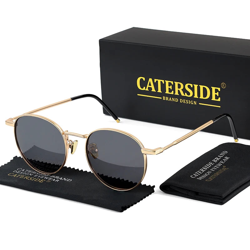 CATERSIDE Brooklyn – lunettes de soleil rondes en métal – photo 11