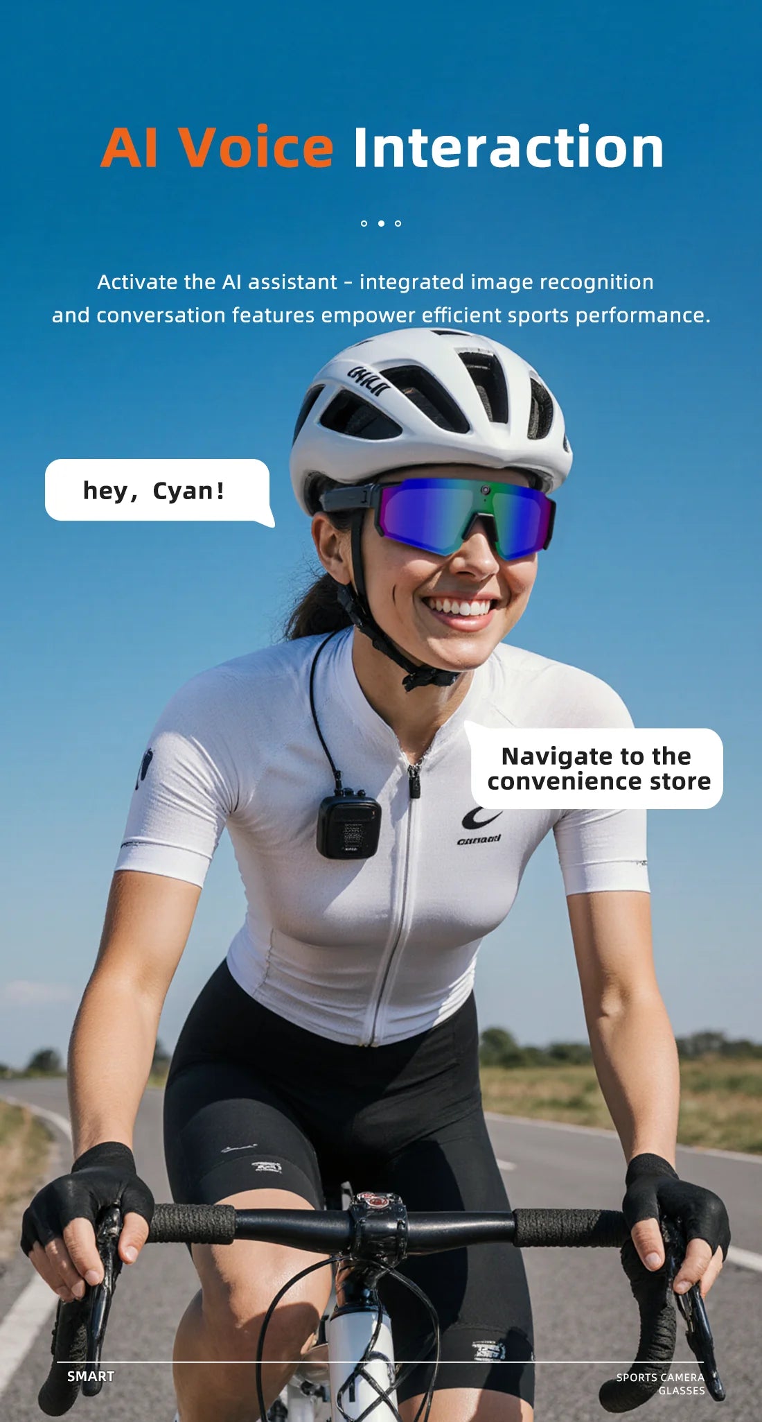 4K AI Smart Glasses with 800W Camera | Bluetooth | Calls, Music & Anti-Focus Sports