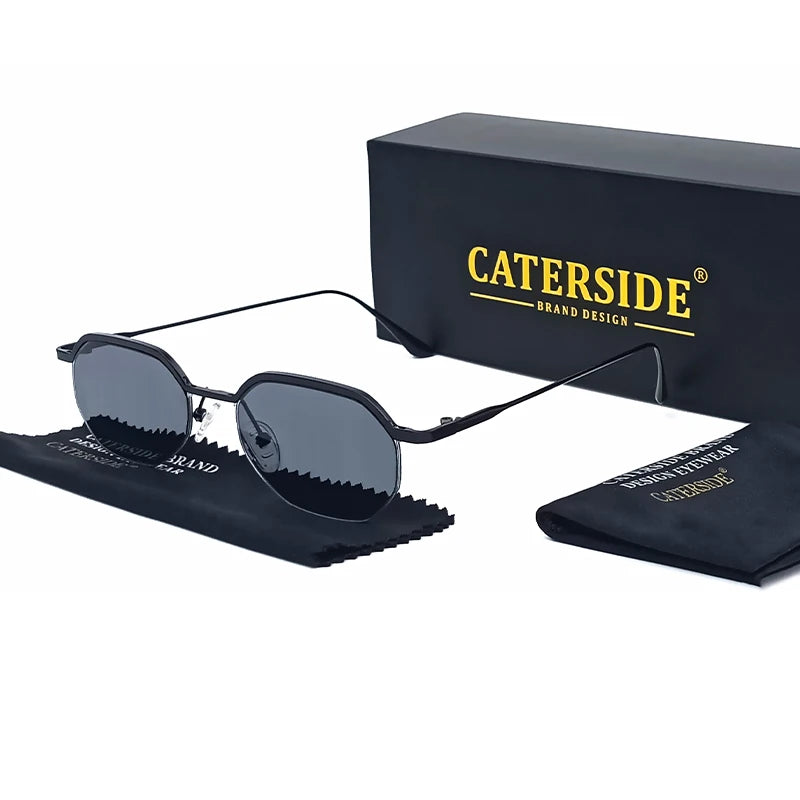CATERSIDE Prism – lunettes de soleil polygonales en métal – photo 11