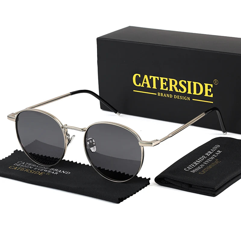 CATERSIDE Brooklyn – lunettes de soleil rondes en métal – photo 13