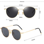 CATERSIDE Brooklyn – lunettes de soleil rondes en métal – photo 8