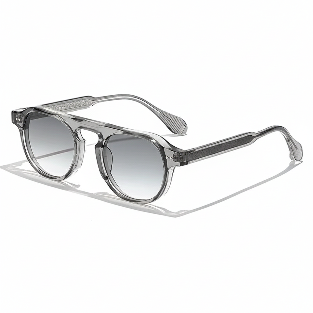 Lunettes de soleil rondes vintage punk – Homme UV400 – CATERSIDE
