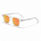 CATERSIDE® Lunettes de soleil carrées verres polarisés miroirs Unisexe UV400 fond blanc GMC