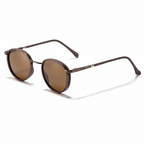 CATERSIDE® Lunettes de soleil rondes vintage polarisées Unisexe UV400 fond blanc GMC