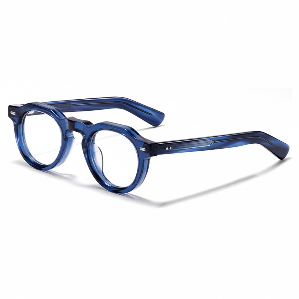 Lunettes optiques rondes vintage acétate – Unisexe – CATERSIDE